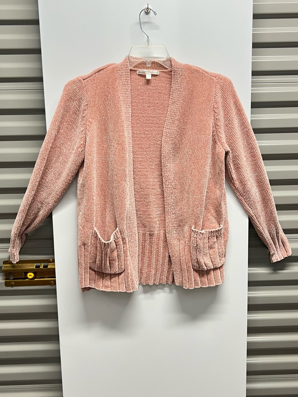 Seven7 Blush Pink Open-Front Cardigan